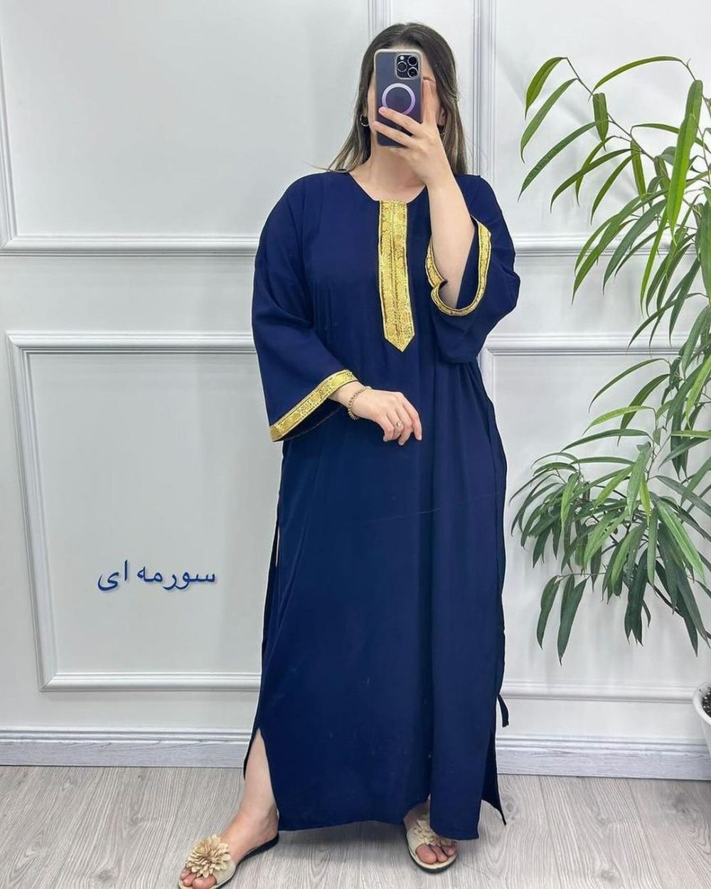 پیراهن نوارطلایی - Image 4