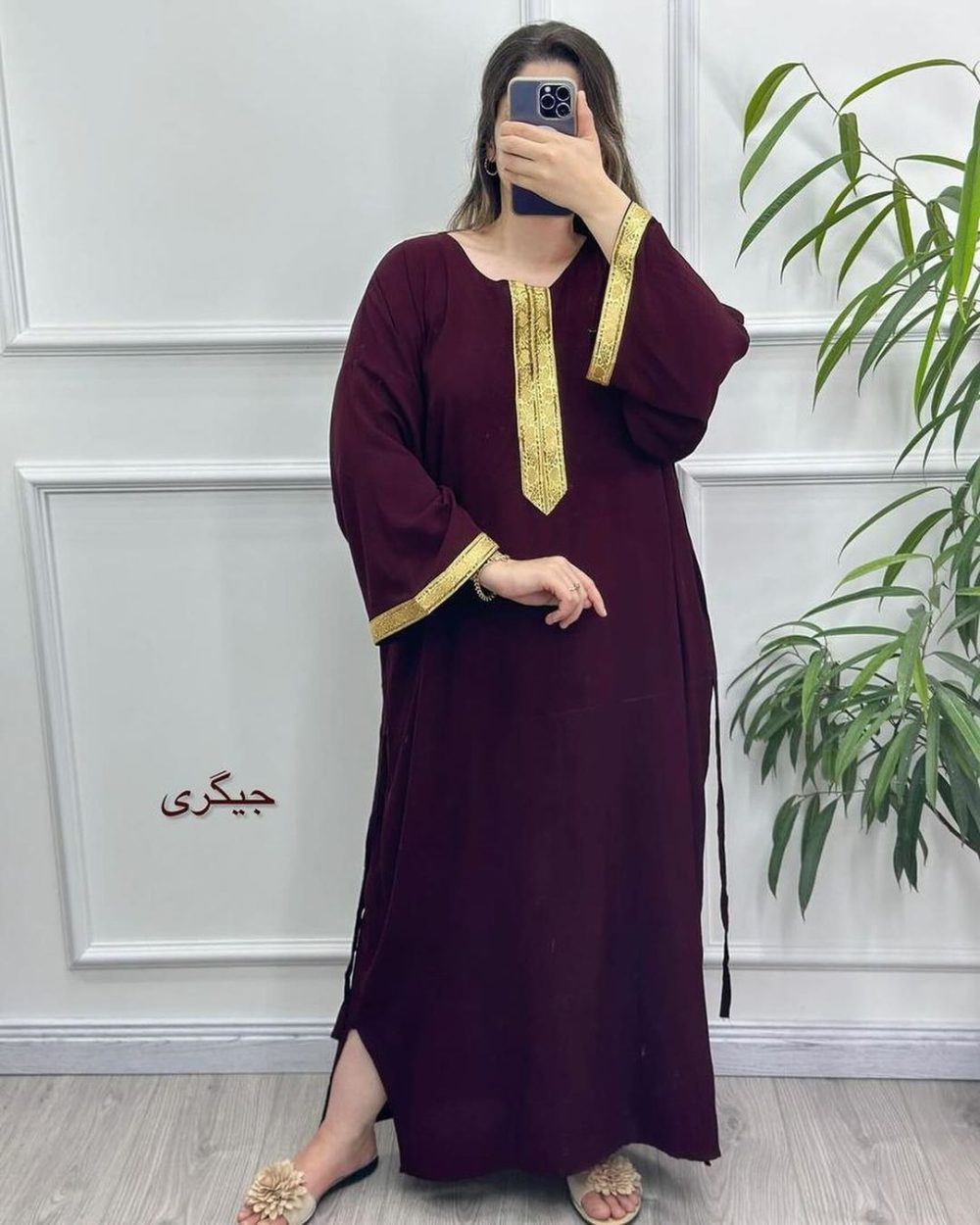 پیراهن نوارطلایی - Image 3