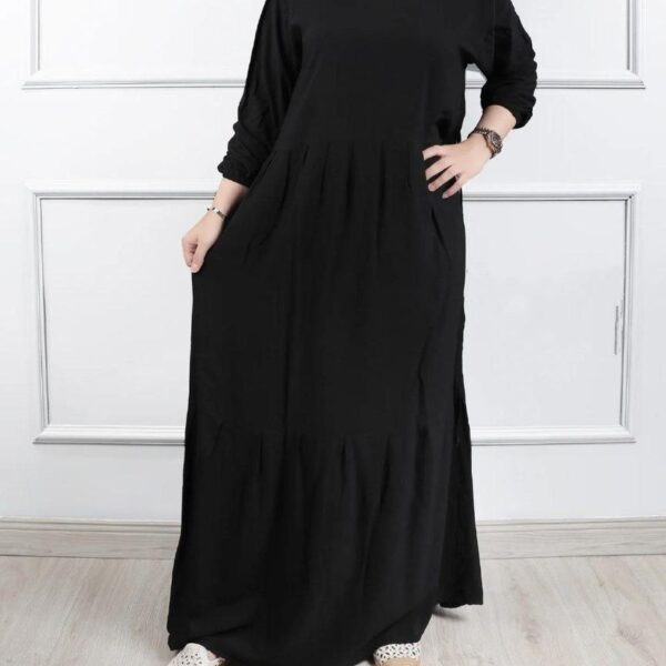 پیراهن مانتویی مشکی